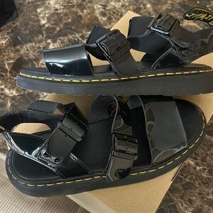Dr. Martens Black Gryphon gladiator Sandals